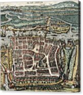 View Of Szczecin, 1588 Acrylic Print