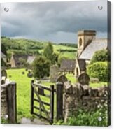 View To The Hills, Snowshill, Cotswolds, England, Uk Acrylic Print