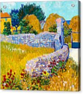 Vincent Van Gogh - Farmhouse In Provence Acrylic Print