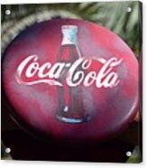 Vintage Bottle Cap Coke Sign Acrylic Print