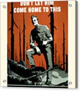 Vintage Fire Prevention Poster Acrylic Print