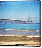 Vintage Mackinac Bridge Acrylic Print