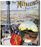 Vintage Travel Lyon Acrylic Print