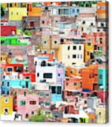 Viva Mexico Collection - Guanajuato Colorful City I I I Acrylic Print