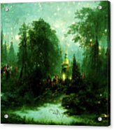Walking Into The Forest Of Elves, 08 Acrylic Print
