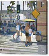 Walking To The Pier - Pacific Beach, San Diego, California Acrylic Print