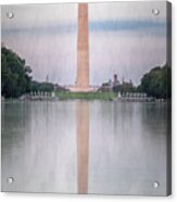 Washington Monument Washington Dc Painterly Acrylic Print
