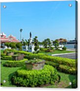 Wat Arun Gardens And Wat Phra Kaew Dthb2124 Acrylic Print
