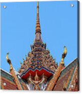 Wat Hua Lamphong Phra Ubosot Spire And Garuda Dthb0005 Acrylic Print