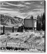 Water Stop In Black And White Acrylic Print