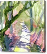 Watercolor A Single Pathway Painting Acrylic Print
