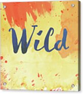 Watercolor Art Wild Acrylic Print