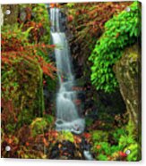 Waterfall At Kubota Garden Acrylic Print
