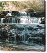 Waterfall In The Forest Shohola Pa Acrylic Print