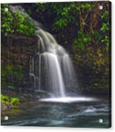 Waterfall On Little River Acrylic Print