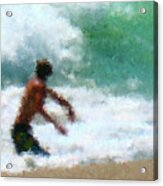 Wave Jumping Acrylic Print