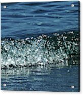 Waves On A Beach In Limassol Cyprus Aug 2012 Acrylic Print