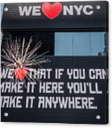 We Love Nyc Times Square Sign Acrylic Print