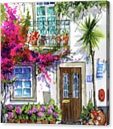 Welcome Home In Portugal Painting Acrylic Print