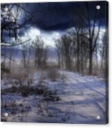 What Awaits There Beyond The River /pick Of The Week In The Severe Weather Group Acrylic Print