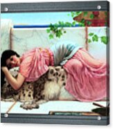When The Heart Is Young By John William Godward Old Masters Classicalart Reproduction Acrylic Print