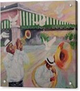 When The Saints Go Marching In--cafe Du Monde Acrylic Print