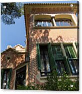 Whimsical Landmark - Gaudi House Museum In Park Guell Barcelona Spain Acrylic Print