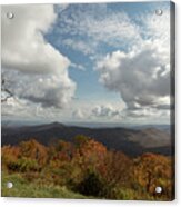 Wide View Of The Blue Ridge Mountains Acrylic Print