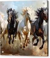 Wild Horses Series 03162024a Acrylic Print