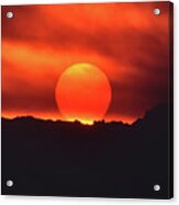 Wildfire Sunset Acrylic Print