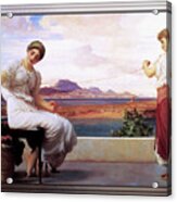 Winding The Skein By Frederic Leighton Acrylic Print
