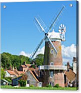 Windmill At Cley Next The Sea, Norfolk, England Acrylic Print