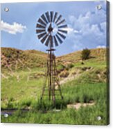 Windmill - Nebraska Sandhills Acrylic Print