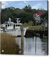 Winds Of Fortune Shrimp Boat On Shem Creek Acrylic Print