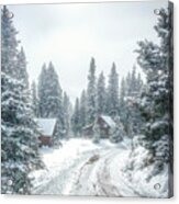 Winter In Wonderland From Red River Nm Acrylic Print