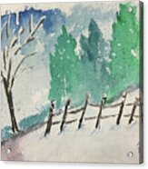 Winter Landscape 1 Acrylic Print
