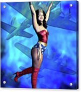 Wonder Woman Victory Acrylic Print