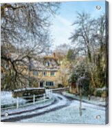 Wootton Oxfordshire In The Snow Acrylic Print