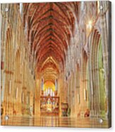 Worcester Cathedral Interior Acrylic Print