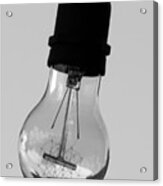 World Iinside Lightbulb Acrylic Print