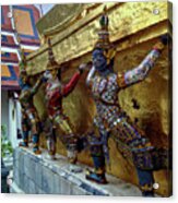 Yaksha Demon Guardians At Wat Phra Kaew Acrylic Print