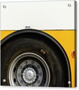 Yellow Bus Close-up Acrylic Print