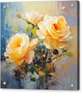 Yellow Roses Art Acrylic Print