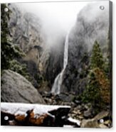 Yosemite Falls In Winter I Acrylic Print