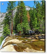 Yosemite National Park Vernal Falls Top Acrylic Print