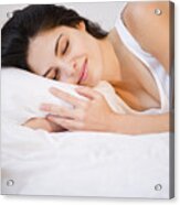 Young Woman Sleeping Acrylic Print