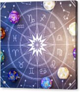 Zodiac Horoscope Acrylic Print
