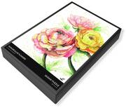 Pink Green Flowers Translucent Jigsaw Puzzles