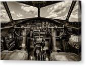 Cockpit Of A B-17 Canvas Print