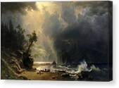 Dramatic Coastal Storm Canvas Print